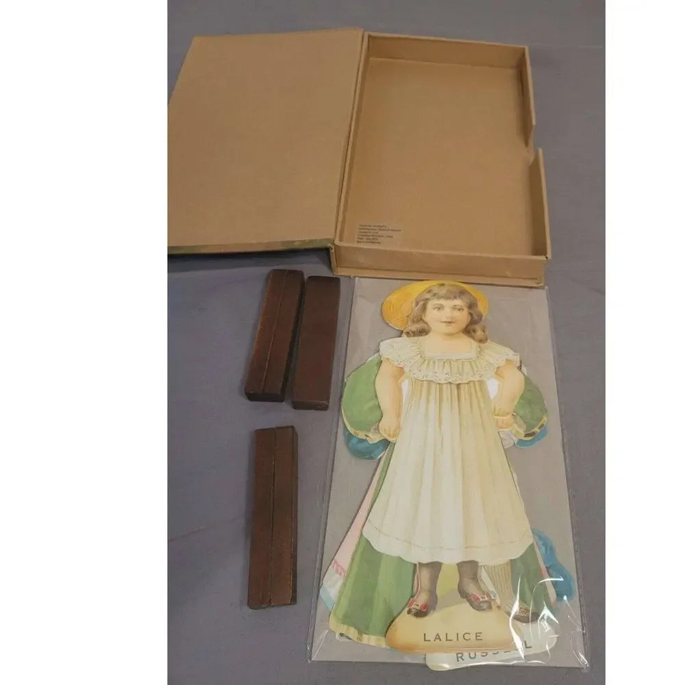 Victoria Trading CO Lalice, Gertie, and Russel Paper Dolls Opened